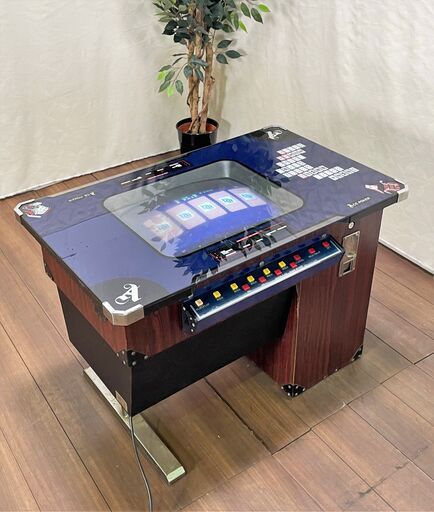 【ヤ取終了12/7】≪zyt1044ジ≫ 昭和レトロアーケードゲーム GOODLUCK ポーカーゲーム筐体 ACE POKER テーブル筐体/ブラウン管 現状品 50618-05