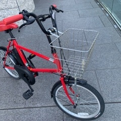 赤い電動自転車 ✧✫美品✫✧