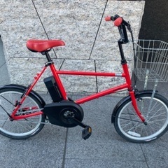 赤い電動自転車 ✧✫美品✫✧