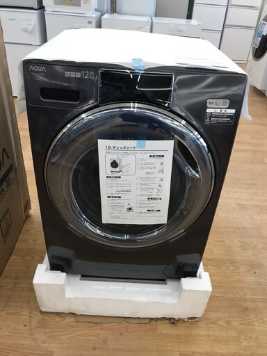 ★ジモティ割あり★ AQUA ドラム式洗濯機 12/6kgkg 年式2022 動作確認／クリーニング済み KJ2336