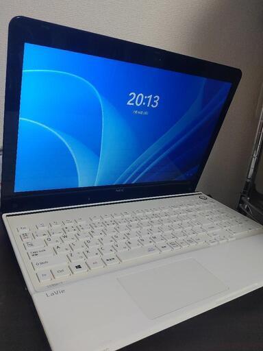 白NEC　高性能Core i7搭載 新品高速大容量SSD480G　メモリ8G　薄型スリム　Webカメラ内蔵　 テンキー　大画面15.6インチHDMI出力 USB3.0 Wifi対応 93