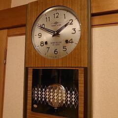 【動作品】武田時計製造所　30日巻　機械式柱時計　ボンボン時計　...