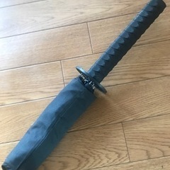日本刀みたいな折りたたみ傘　黒