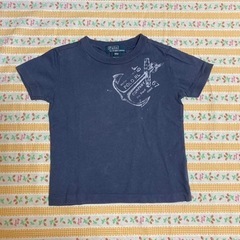 86＊ラルフローレン(85)青のTシャツ