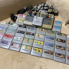 スーパーファミコン本体2台　ソフト36個　スーパーゲームボーイ　コントローラー6個　など