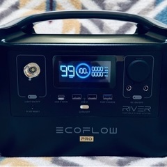 中古美品EcoFlow ポータブル電源 RIVER Pro 72...