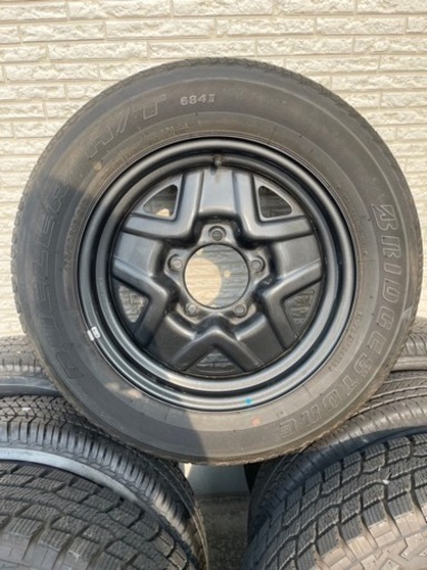 Jb64ジムニー　スタッドレスタイヤ✕純正ブラックホイール4本セット 4本セット】JB64ジムニー 純正ホイール＋スタッドレスタイヤセット