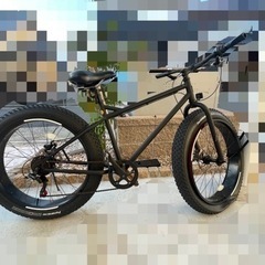 自転車　ファットバイク　※前輪パンクしています