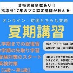 【今からでも間に合う】この夏はプロ講師による夏期講習を自宅で受け...