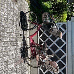 26インチ　子ども2人乗せ自転車