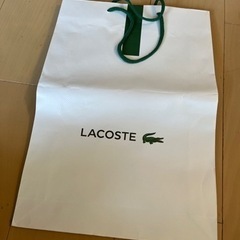 ラコステ　LACOSTE 　紙袋　ショッパー（中）