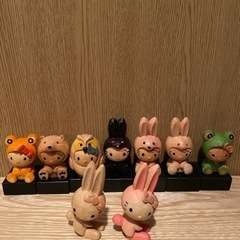 ハローキティ 木彫り