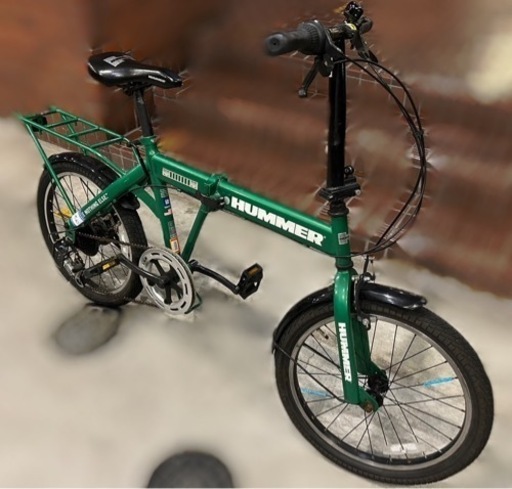 C653★￥11000円スタート★整備済み 中古折りたたみ自転車　【20インチ 　グリーン　MUGELLO 】 C653☆￥11000円スタート☆整備済み 中古折りたたみ自転車 【20インチ