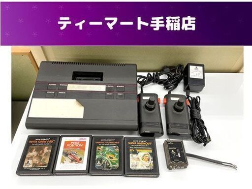 希少 ATARI 2800 レトロゲーム機 本体 コントローラー カセット付き アタリ ソフト読み込み確認済み 札幌市手稲区