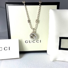 GUCCI グッチ インターロッキング フラワーモチーフ ボールチェーン GG