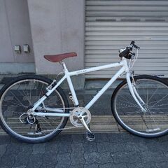 WEEKENDBIKES[ウィークエンドバイク]26吋 クロスバイク アルミ/7speed/ホワイト