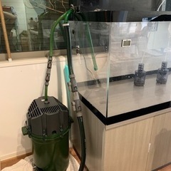 1500 アクリル 水槽 フルセット 上部 外部 150cm 大型 バラ売り不可 引き取り限定