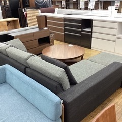 KG-67【新入荷 リサイクル品】アルモニア VENTO2 カウチソファ3点