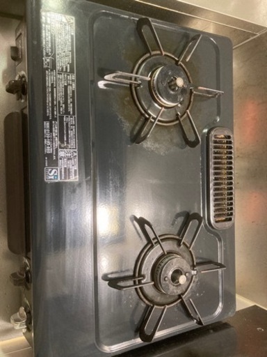ガスコンロ[2口/左強火] IC-S87BM-L [約60cm /都市ガス12・13A /左強火]