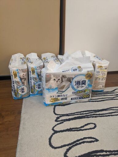 アイリスオーヤマ　猫用　脱臭シート　30枚 　7袋