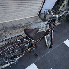 [Marukin] FLOATMIX(フロートミックス)26吋 ファッションファミリーサイクル 外装6段/LEDオート/ダークブラウン