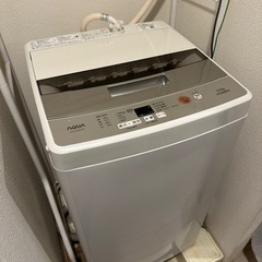 【取扱説明書付き/美品】5年使用 AQUA 5.0kg 洗濯機