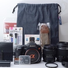 ★SONY α300★初心者向け●スマホ転送●すぐ使える●Wズームレンズ  1ヶ月動作補償あり！ 安心のゆうパック代引き発送！ 送料、代引き手数料無料！