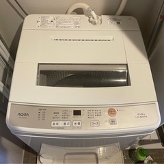 洗濯機 2019年 6kg AQUA AQW-S60G(W)