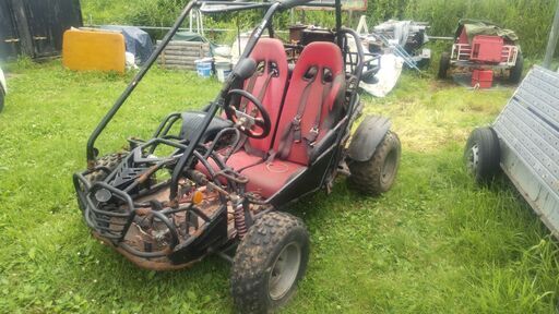 ﾊﾟｲﾌﾟﾌﾚｰﾑﾊﾞｷﾞｰ2人乗り　ｶｷﾞ付き　不動の車体　引き取り限定
