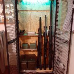 ガスガン　エアガンラック　