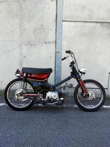 カブチョッパー　カスタムカブ　ストリートチョッパー　バーハン化　12V車