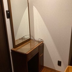 大塚家具　大きな鏡の鏡台