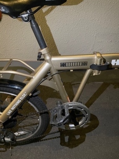 ハマー折り畳み自転車 20インチ 6段階ギア ゴールド HUMMER ハマー