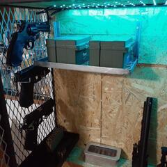 ガスガン　エアガンラック　