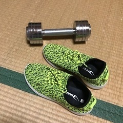 ダンベル2.5kくらい？+トレーニングシューズ