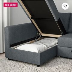 【お譲り先決定】IKEA FRIHETEN 3人がけ収納付ソファーベッド