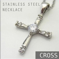 ステンレス ネックレス クロス 十字架 レディース アクセサリー