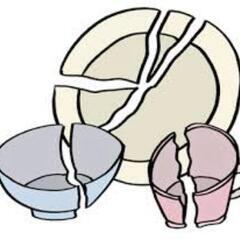 （有料回収）割れた陶器の回収します。