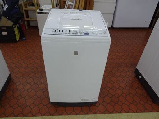 ID 354517　洗濯機7K　日立　キズ有　２０１８年製　NW-Z70E5