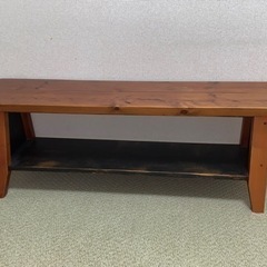 【ネット決済】木製ベンチ　テレビ台　花台　カフェテーブル　