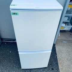 397番 SHARP✨冷凍冷蔵庫✨SJ-14Y-W‼️