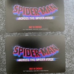 【ネット決済】映画チケット2枚　スパイダーマン