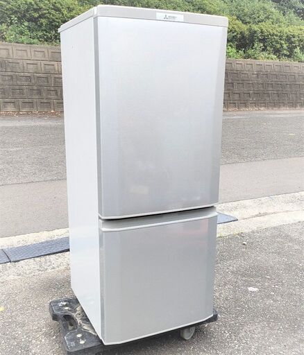 【訳あり】三菱 ノンフロン冷凍冷蔵庫 MR-P15Z-S 2015年製 146Ł