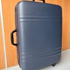 スーツケース キャリーケース 49cm×22cm×65cmネイビ...