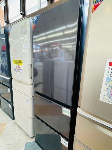 HITACHI(日立) 375L冷蔵庫 ✨定価￥119,800 ✨2021年 R-V38NV 3ドア ブリリアントブラック8267