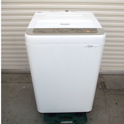 Panasonic　パナソニック　全自動電気洗濯機　6kg　動作良好　NA-F60B10　2017年製　3ヵ月保証付き！　説明書　ホース付き　ホワイト　縦型