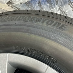 新車外し ハイエース 5型 ダークプライムⅡ 純正タイヤ ホイール