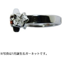 ブルレ　誕生石入りピンキーリング　3号