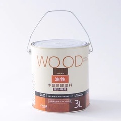カインズ WOOD 木部保護塗料 屋外専用 油性 丸缶 3L ペンキ