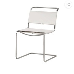 椅子　韓国インテリア　ホワイト　白　2個セット
